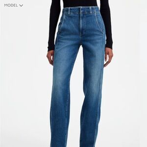 Madewell Tapered Denim Trousers in Calvert Wash